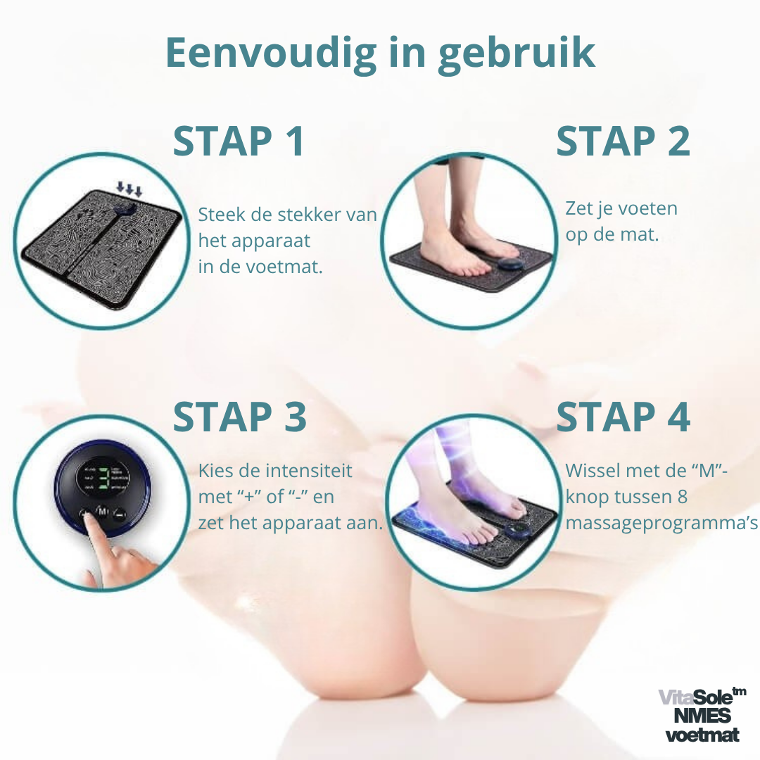 VitaSole NMES Mat - De Slimme voetmat tegen pijn - Nu 50% korting!