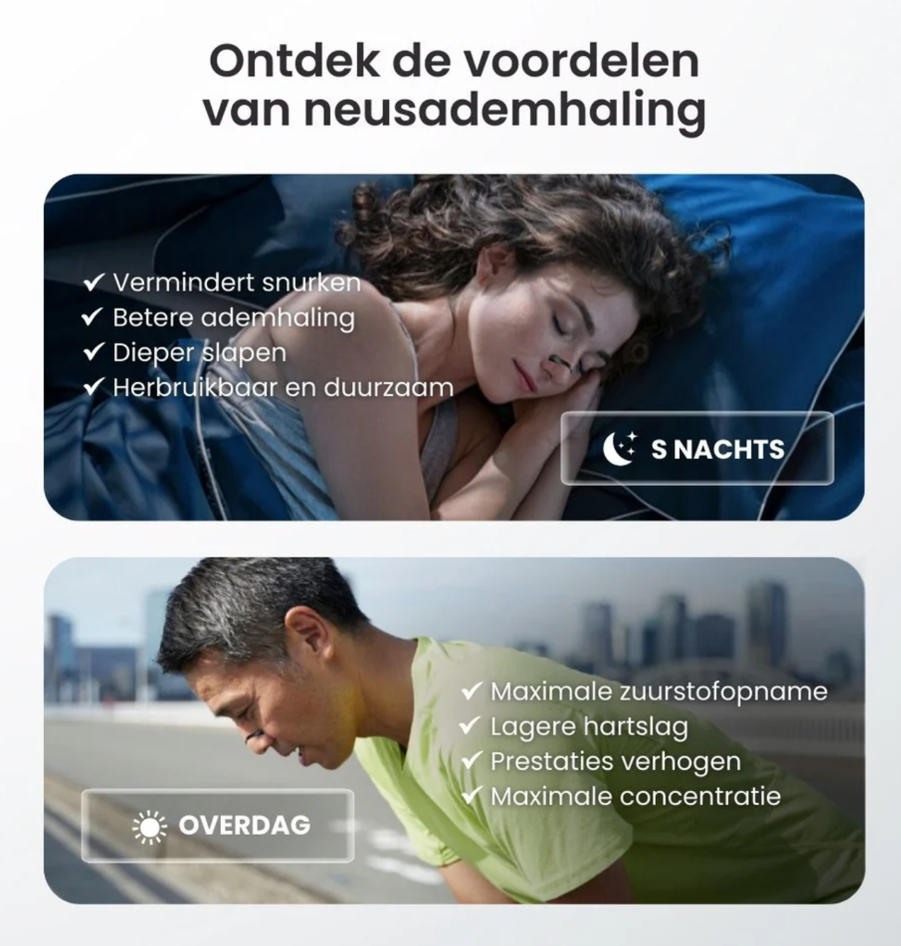 BreezUp™ - Magnetische neusstrips